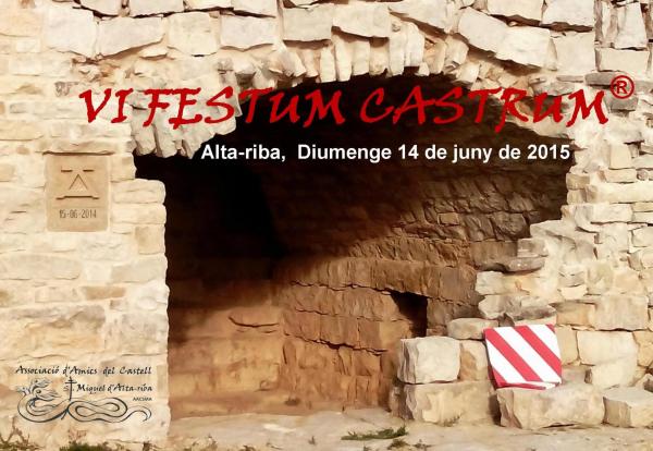 14.6.2015 Cartell de la 6a Festum Castrum  -  AACSMA