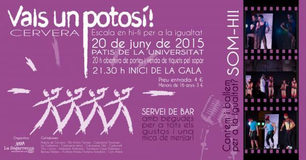 16.6.2015 cartell Vals un Potosí!  -  La Segarrenca