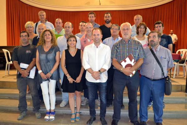 9.7.2015 Xavier Casoliva, nou president del Consell Comarcal de la Segarra, amb la resta de consellers II  Cervera -  CC Segarra