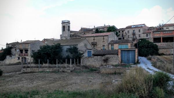 24.8.2014 vista poble  Viver de Segarra -  Ramon Sunyer