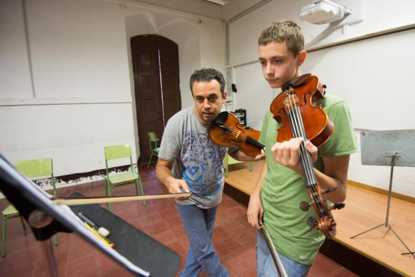 23.7.2015 classe del Curs de Música  Cervera -  Jordi Prat