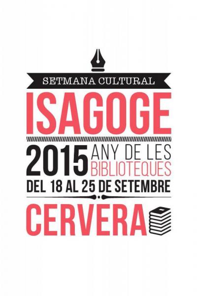 8.9.2015 cartell Isagoge 2015  Cervera -  Paeria Cervera