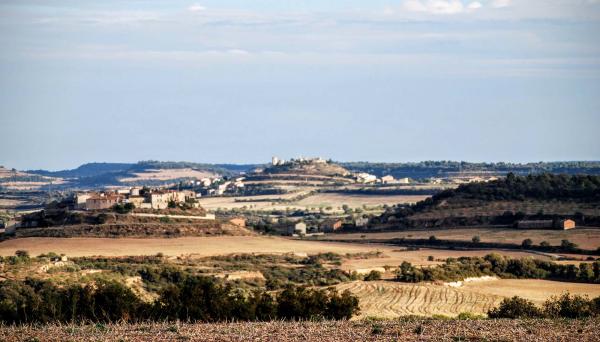 13.9.2015 Vista de Granyanella i Granyena des de la Curullada  Granyanella -  Ramon Sunyer