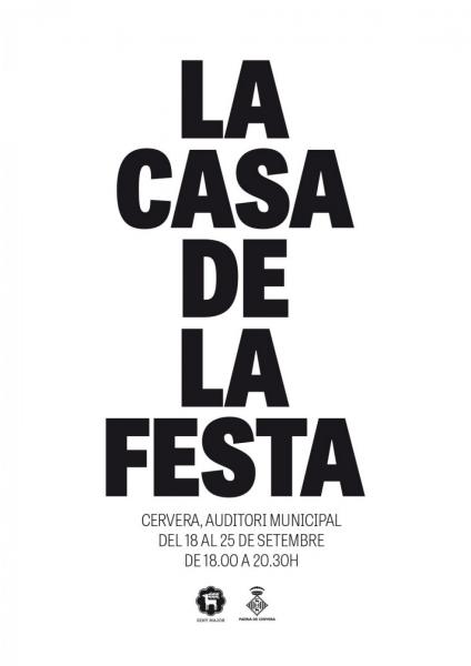 17.9.2015 cartell Casa de la Festa Isagoge 2015  Cervera -  Agrupació Seny Major