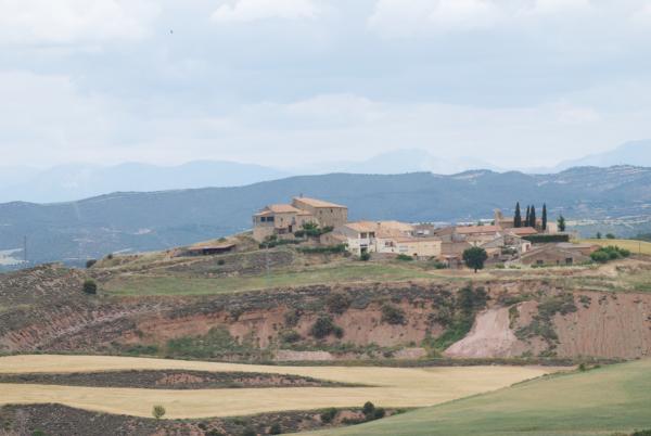 24.5.2015 Vista de Dusfort des de Mirambell  Dusfort -  Ramon Sunyer