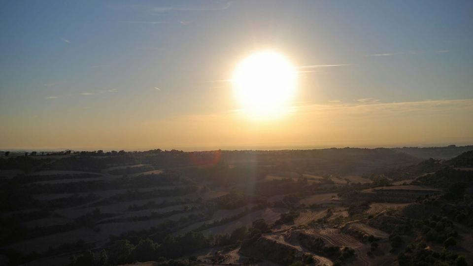 28.8.2015 Vista des del castell  Montoliu de Segarra -  Ramon Sunyer