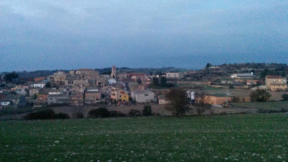 10.12.2015 vista del poble  Sant Guim de la Plana -  Ramon Sunyer