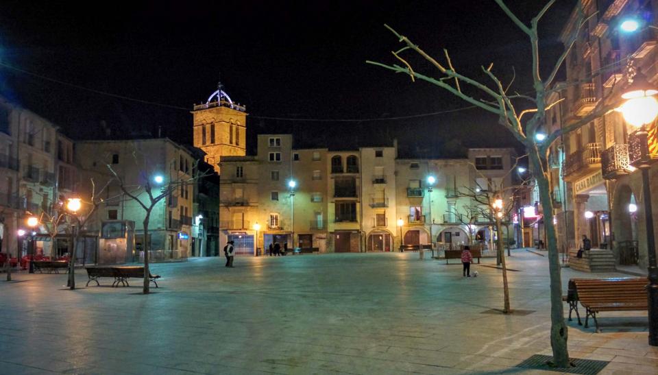 16.1.2016 plaça major  Santa Coloma de Queralt -  Ramon Sunyer