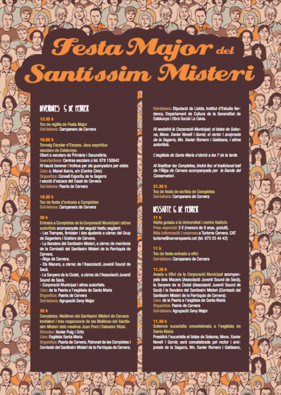 cartell Festa Major del Santíssim Misteri 2016