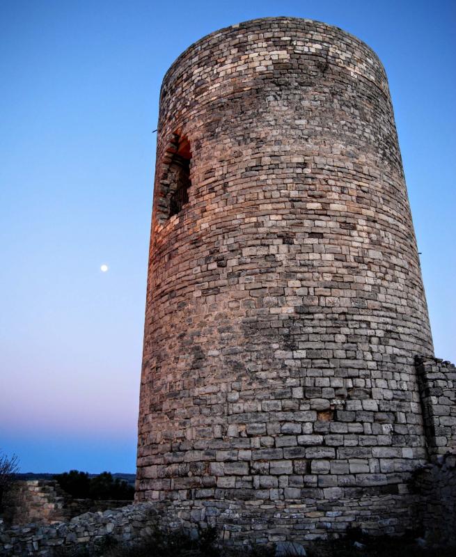 20.2.2016 torre romànica s. XI  L'Ametlla de Segarra -  Ramon Sunyer