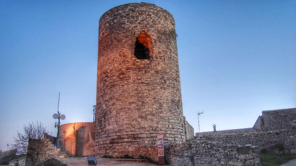 20.2.2016 torre romànica s. XI  L'Ametlla de Segarra -  Ramon Sunyer