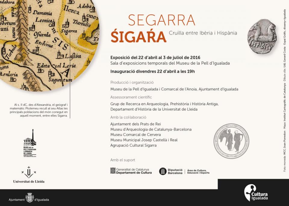 9.4.2016 cartell Exposició Segarra Sigara  -  Cultura Igualada