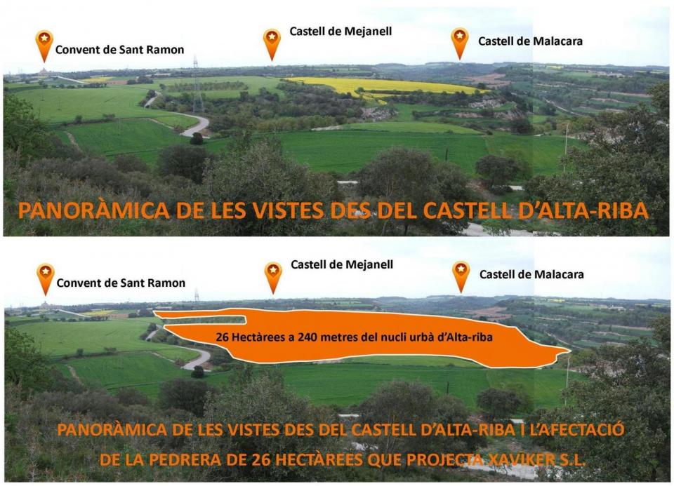REBEL·LIÓ I INDIGNACIÓ A ALTA-RIBA. Els amics del Castell d’Alta-riba alerten del perill de dos pedreres més al municipi d’Estaràs. 4.5.2016 REBEL·LIÓ I INDIGNACIÓ A ALTA-RIBA. Els amics del Castell d’Alta-riba alerten del perill de dos pedreres més al municipi d’Estaràs. Alta-riba - AACSMA