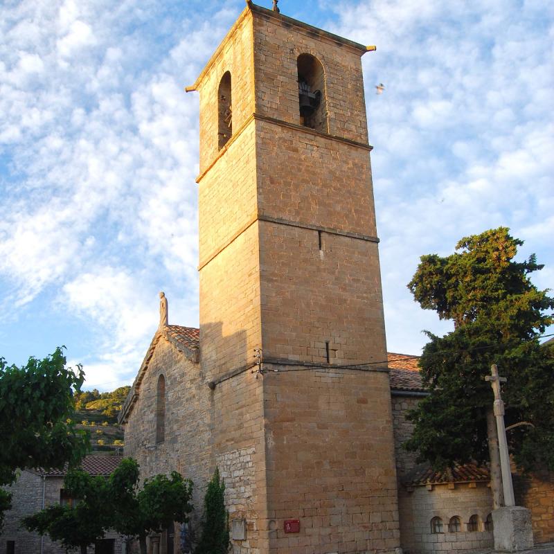 12.6.2016 església de Santa Maria gòtic s. XIII  Vallfogona de Riucorb -  Ramon Sunyer