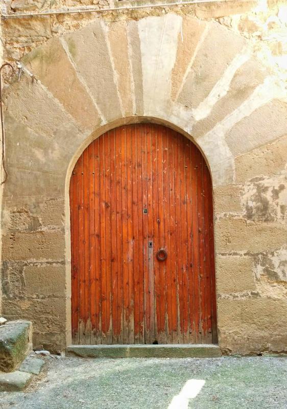 26 de Juny de 2016 detall porta  Sant Martí de la Morana -  Ramon Sunyer