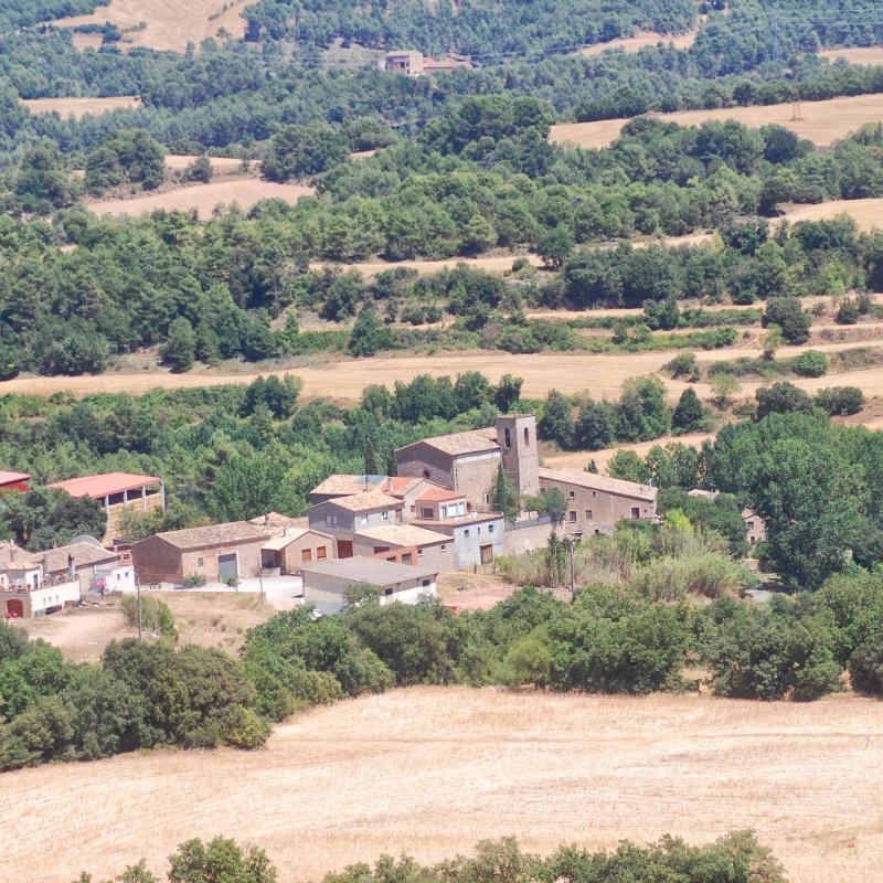 vista del poble 8.8.2016 vista del poble Sant Pere Sallavinera - Ramon Sunyer