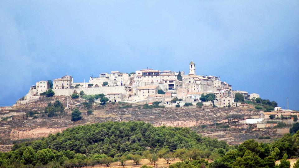 31.8.2016 vista des de Rocafort de Queralt  Forès -  Ramon Sunyer