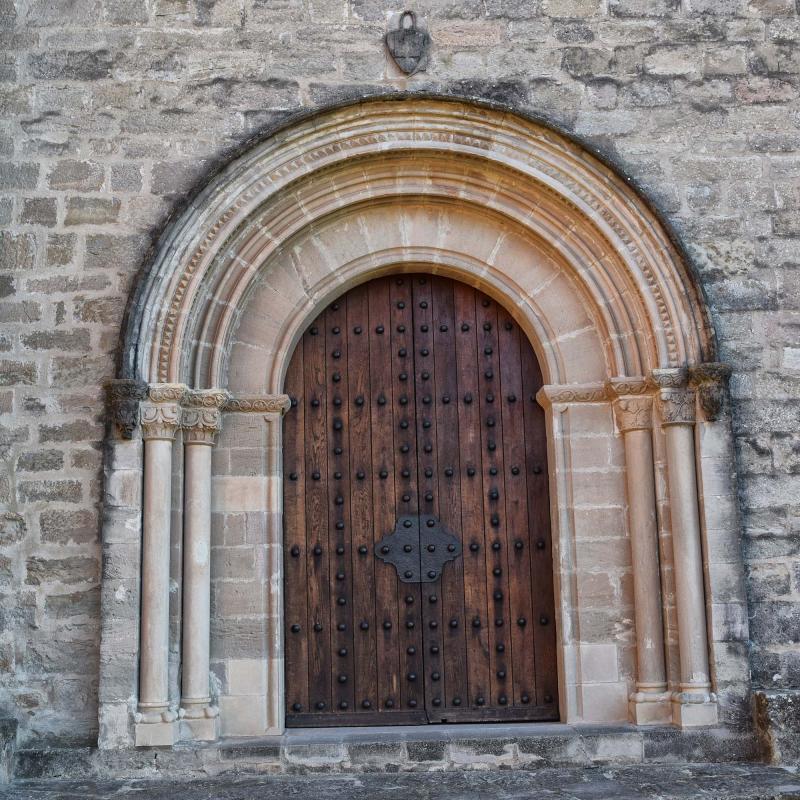 8.10.2016 Església de Santa Maria portalada nord  Rubió -  Ramon Sunyer