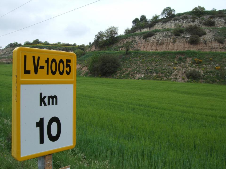 15.11.2016 Carretera i zona afectada per l'activitat extractiva de la pedrera a Malacara.  -  Plataforma Defensem el Paisatge de la Segarra (DPAS)