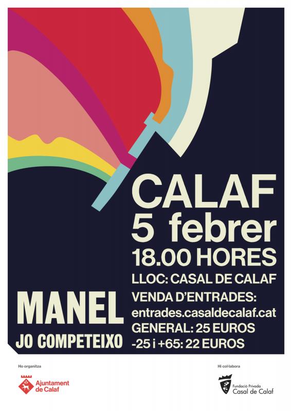 cartell Concert del grup Manel