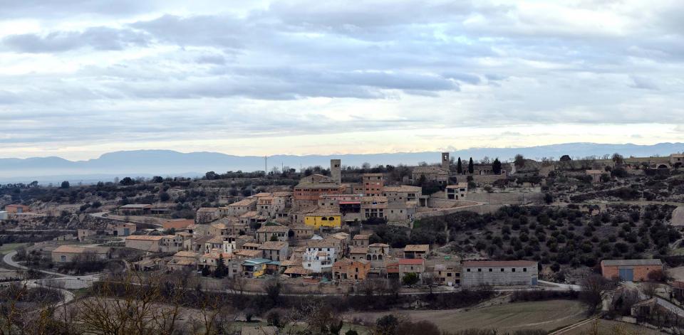 22.1.2017 Vista del poble  Gospí -  Ramon Sunyer