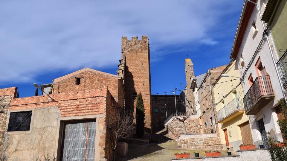 plaça major 15.1.2017 plaça major Montfalcó de Sió - Ramon Sunyer