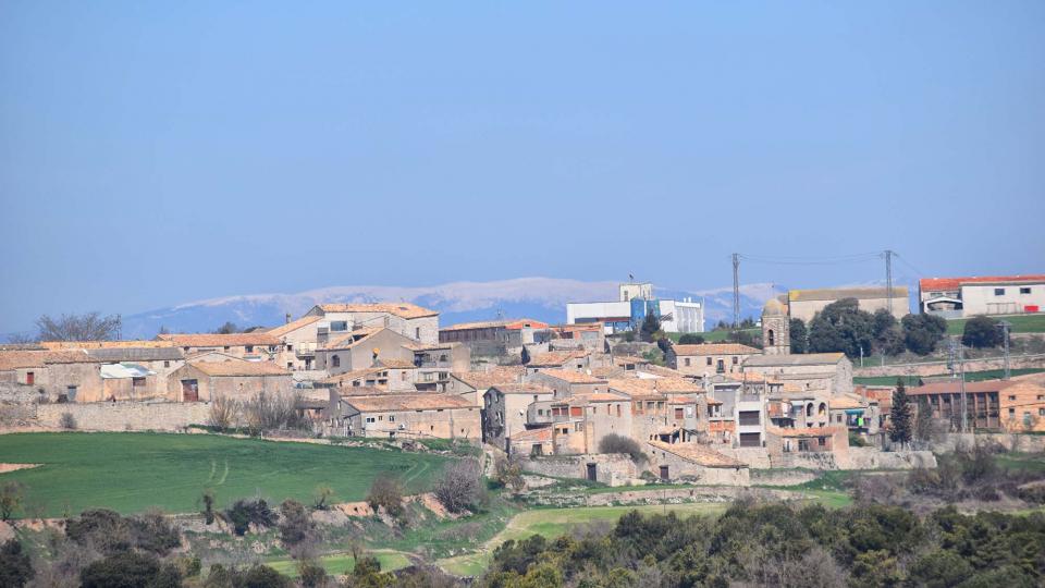 26.2.2017 Vista del poble  Montmaneu -  Ramon Sunyer