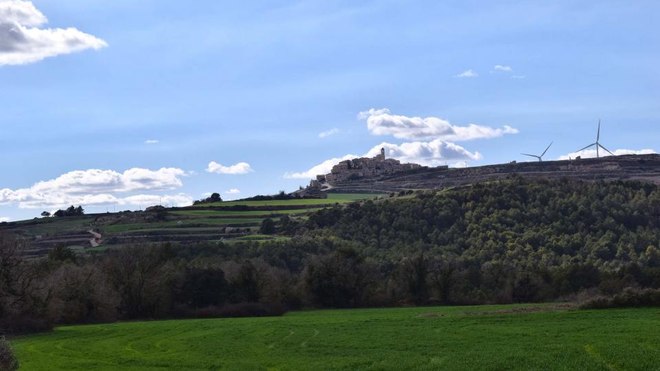 12.3.2017 Vista des de l'est  Forès -  Ramon Sunyer