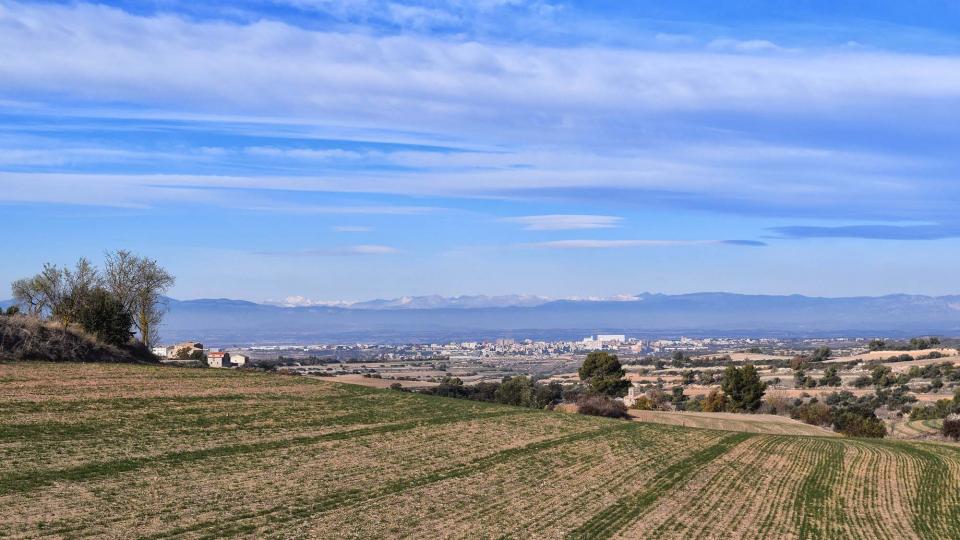 3 de Desembre de 2017 Cervera al fons  La Sisquella -  Ramon Sunyer