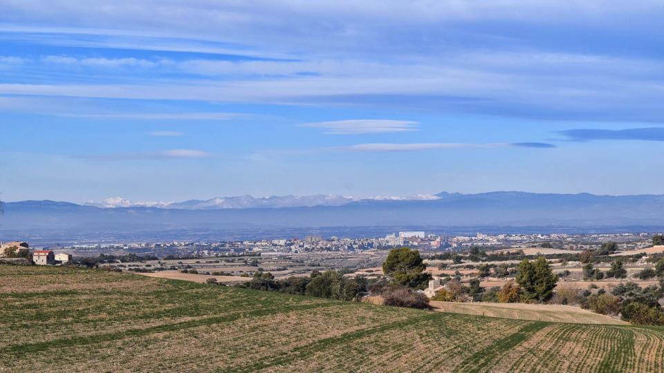 3 de Desembre de 2017 Cervera al fons  La Sisquella -  Ramon Sunyer