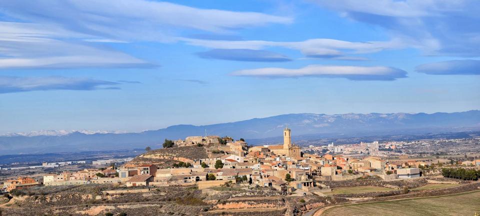 3.12.2017 vista del poble  Granyena de Segarra -  Ramon Sunyer