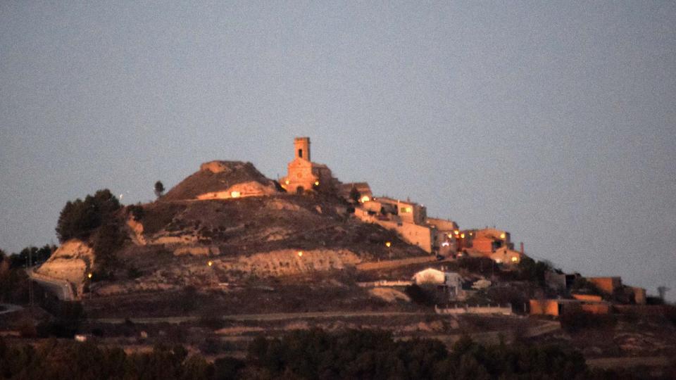 16.12.2017 - vista al capvespre - Argençola - Ramon  Sunyer