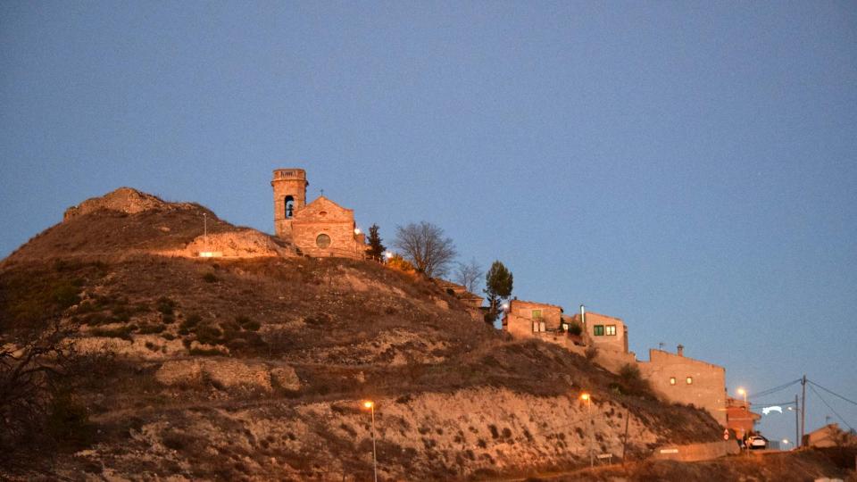 16.12.2017 - vista al capvespre - Argençola - Ramon  Sunyer