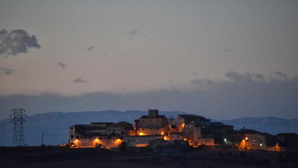 16.12.2017 - vista al capvespre - Carbasí - Ramon  Sunyer