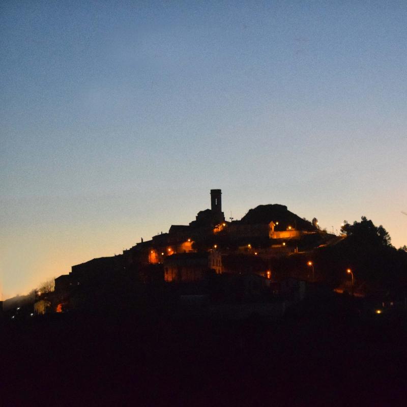 16.12.2017 - vista al capvespre - Argençola - Ramon  Sunyer