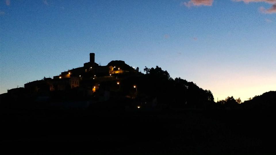 16.12.2017 - vista al capvespre - Argençola - Ramon  Sunyer