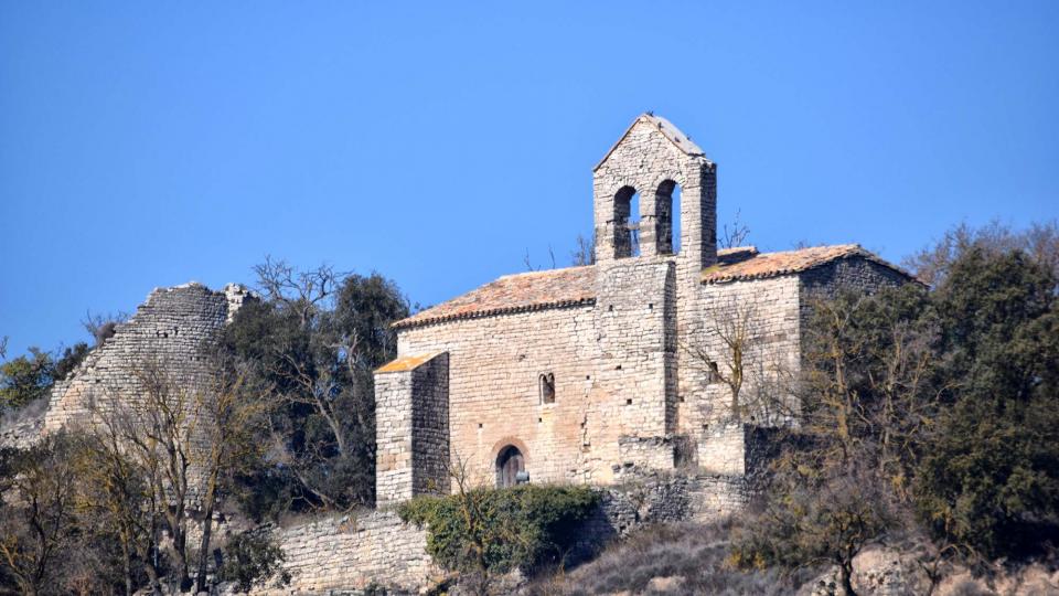 25.2.2018 Torre i Església de Santa Maria  Gàver -  Ramon Sunyer