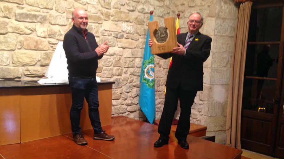 2 de Abril de 2018 L'espitllera del setè Premi Sikarra es queda al Castell de Santa Coloma de Queralt  Santa Coloma de Queralt -  Xavier Santesmasses