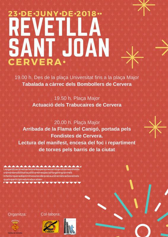 Revetlles de Sant Joan 2018 Cervera -  Revetlles de Sant Joan 2018 Cervera -