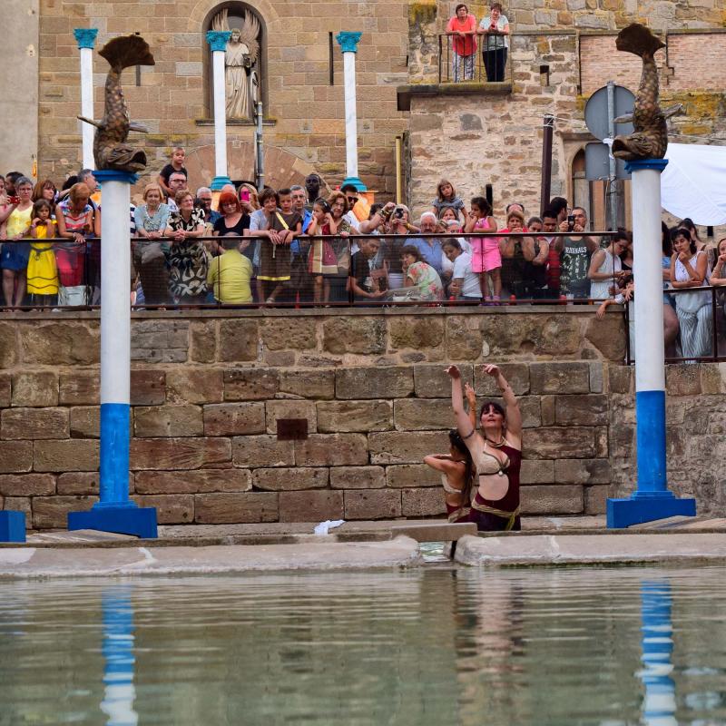 21 de Juliol de 2018 espectacle de dansa aquàtica a la font  Guissona -  Ramon Sunyer