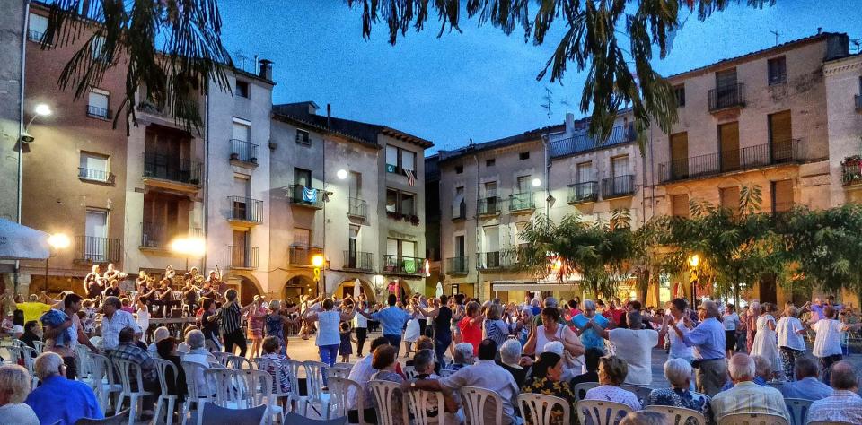 21 de Agost de 2018 Sardanes a la plaça  Santa Coloma de Queralt -  Ramon Sunyer