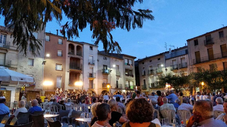 21 de Agost de 2018 Sardanes a la plaça  Santa Coloma de Queralt -  Ramon Sunyer