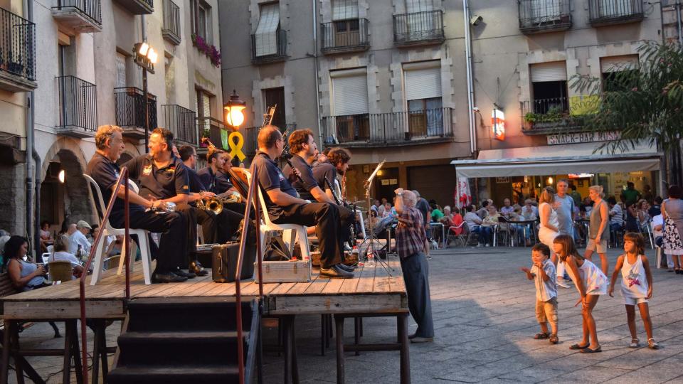 21 de Agost de 2018 Sardanes a la plaça  Santa Coloma de Queralt -  Ramon Sunyer