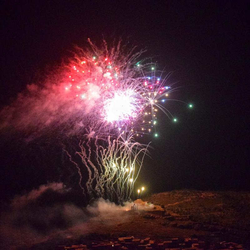 8.9.2018 Castell de focs  Sanaüja -  Ramon Sunyer