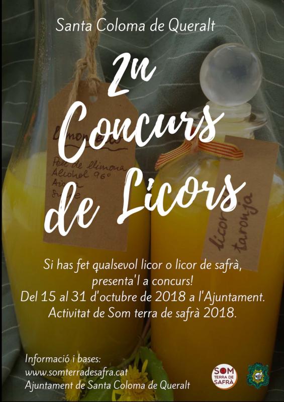 Concurs de licors Som Terra de Safrà 2018 - Santa Coloma de Queralt