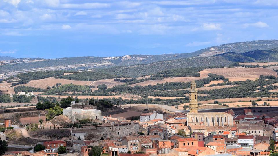 7.10.2018 Vista de Calaf des de Sant Sebastià  Calaf -  Ramon Sunyer