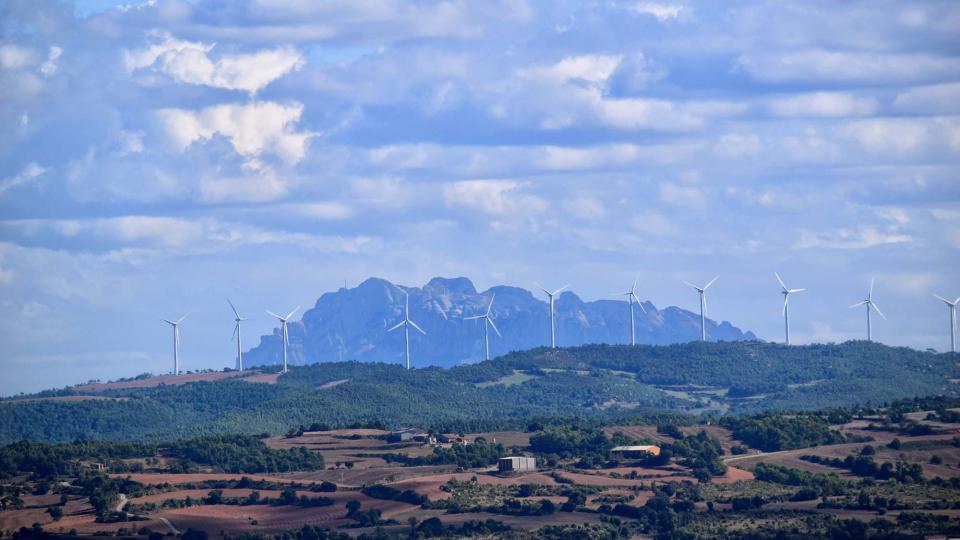 7.10.2018 Vista de Montserrat des de Sant Sebastià  Calaf -  Ramon Sunyer