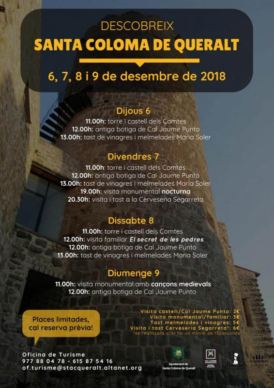  Guided tour Visites guiades del 6 al 9 de desembre