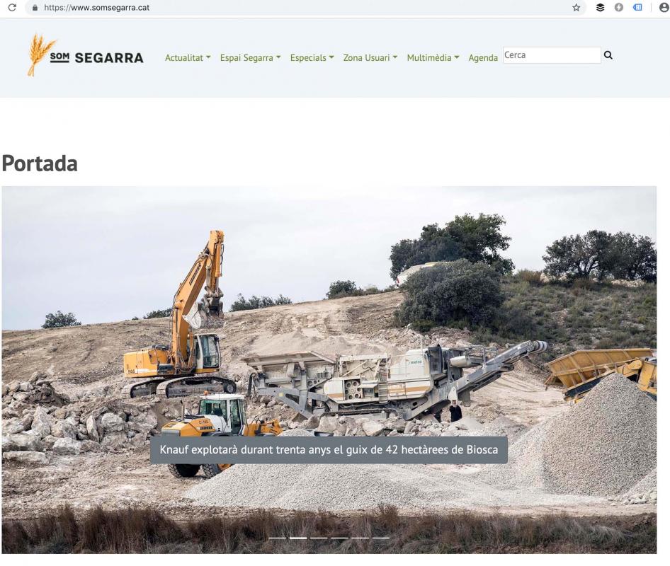 Som Segarra estrena una nova versió de la web -  Som Segarra estrena una nova versió de la web -