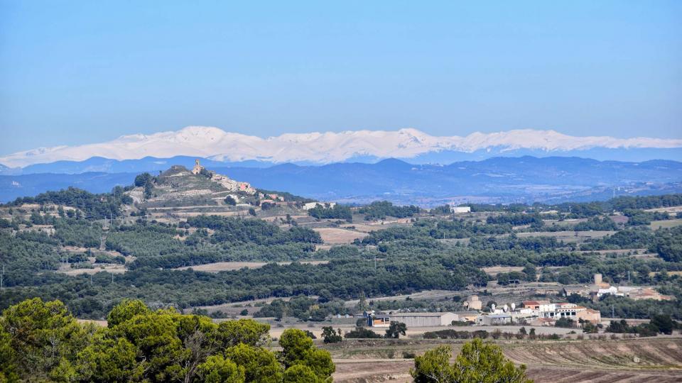 3.11.2018 - Vista d'Argençola des de d'Aguiló - Argençola - Ramon  Sunyer